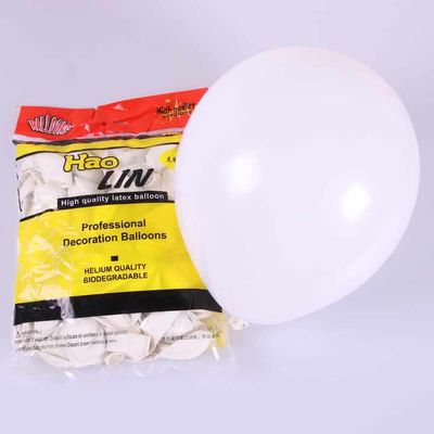 White latex 12inch balloon