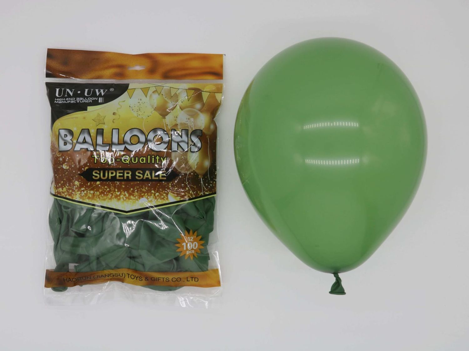 Green latex 12inch balloon