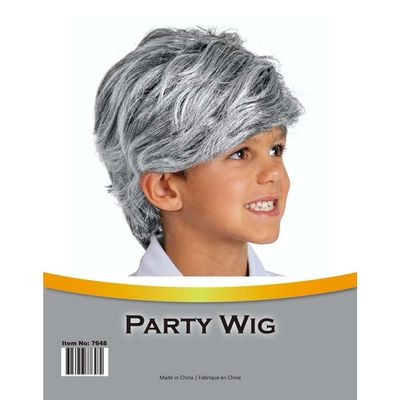 Grey Old man Party Wig