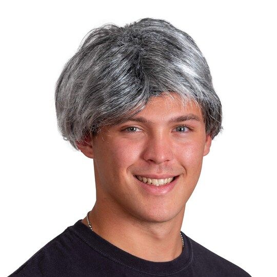 Grey Old man Party Wig