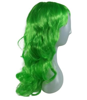 Green Long Curly Wavy Party Wig