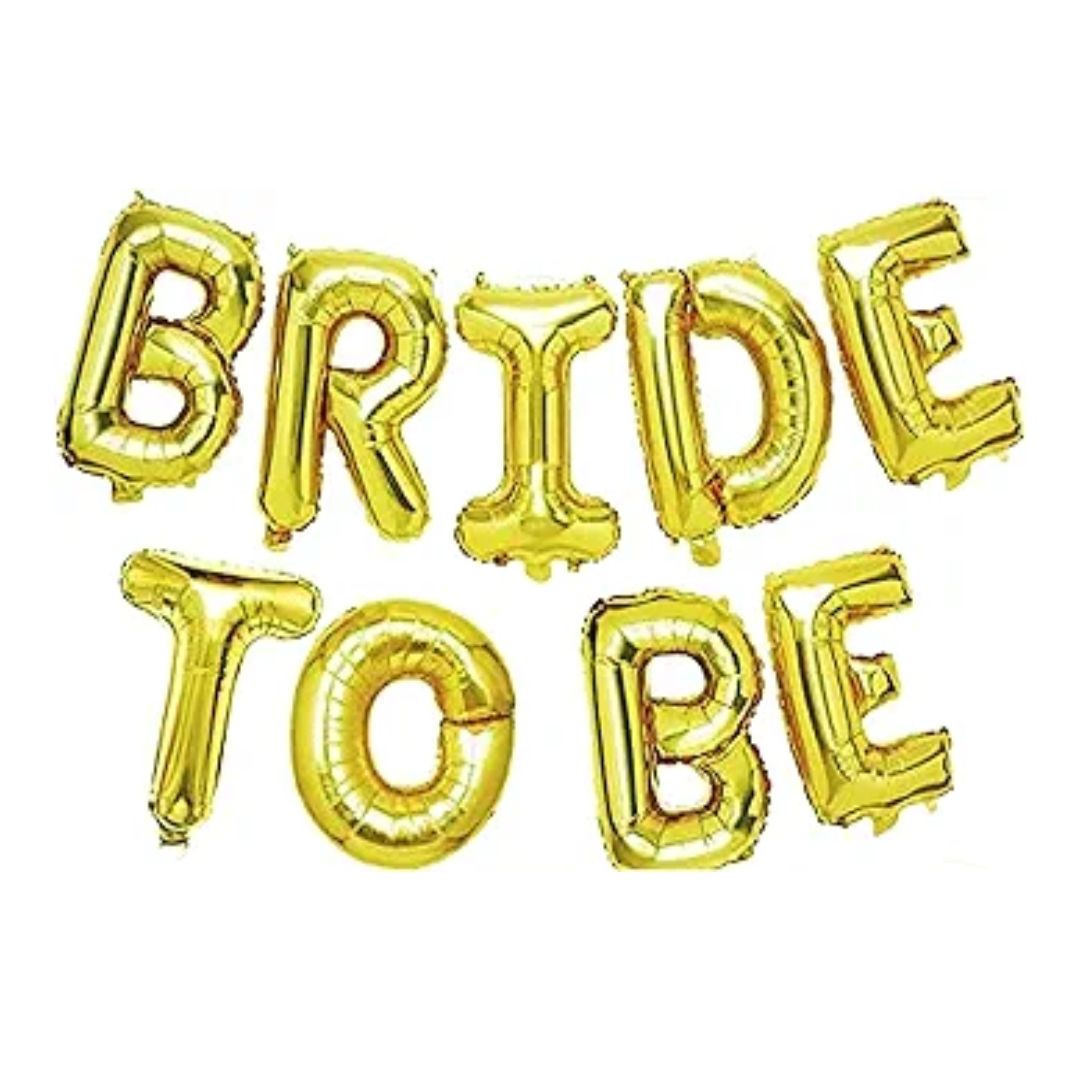 &quot;BRIDE TO BE&quot; Foil Balloon Pack