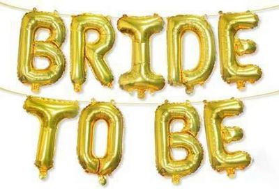 "BRIDE TO BE" Foil Balloon Pack