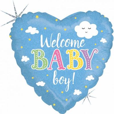 "Welcome Baby Boy" Balloon