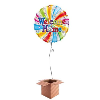 18" Welcome Home Swirl Foil Balloon