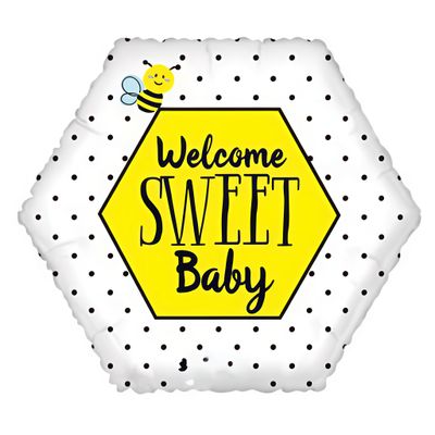 "Welcome Sweet Baby" Foil Balloon