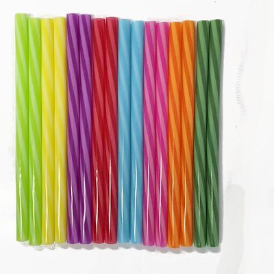 Multicolour Reusable Straw with Brush