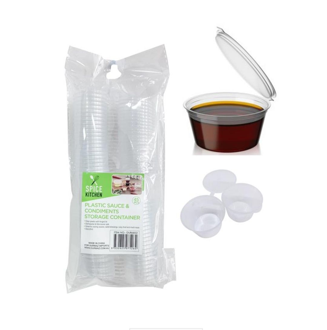 Spice Kitchen Plastic Sauce &amp; Condiments Storage Containers