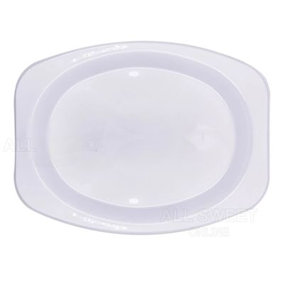 50× Oval Party Plastic Plate (245mm x 330mm x 25mm)