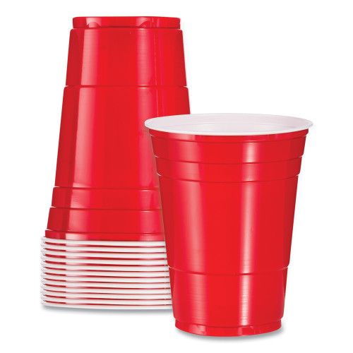Kitchen Delight 16oz Red Plastic Cup (12pack)