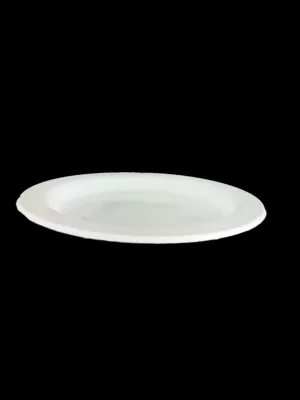 50xParty White Round Plate 180mm Reusable