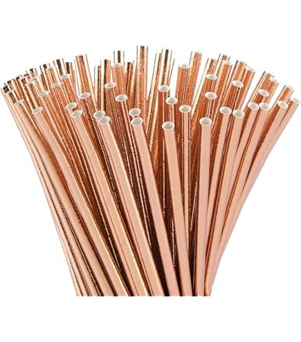 Basixx 24 Metallic Paper Straws