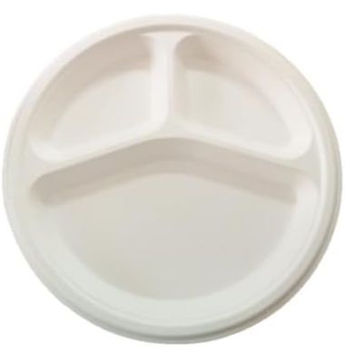 EcoNatural 26cm Compostable Sugarcane Plates – 30 Pack