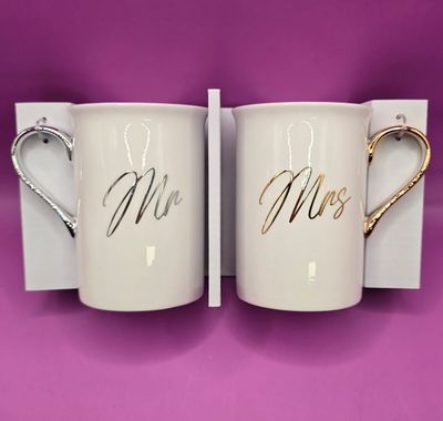 Mr &amp; Mrs Couple Mug Set