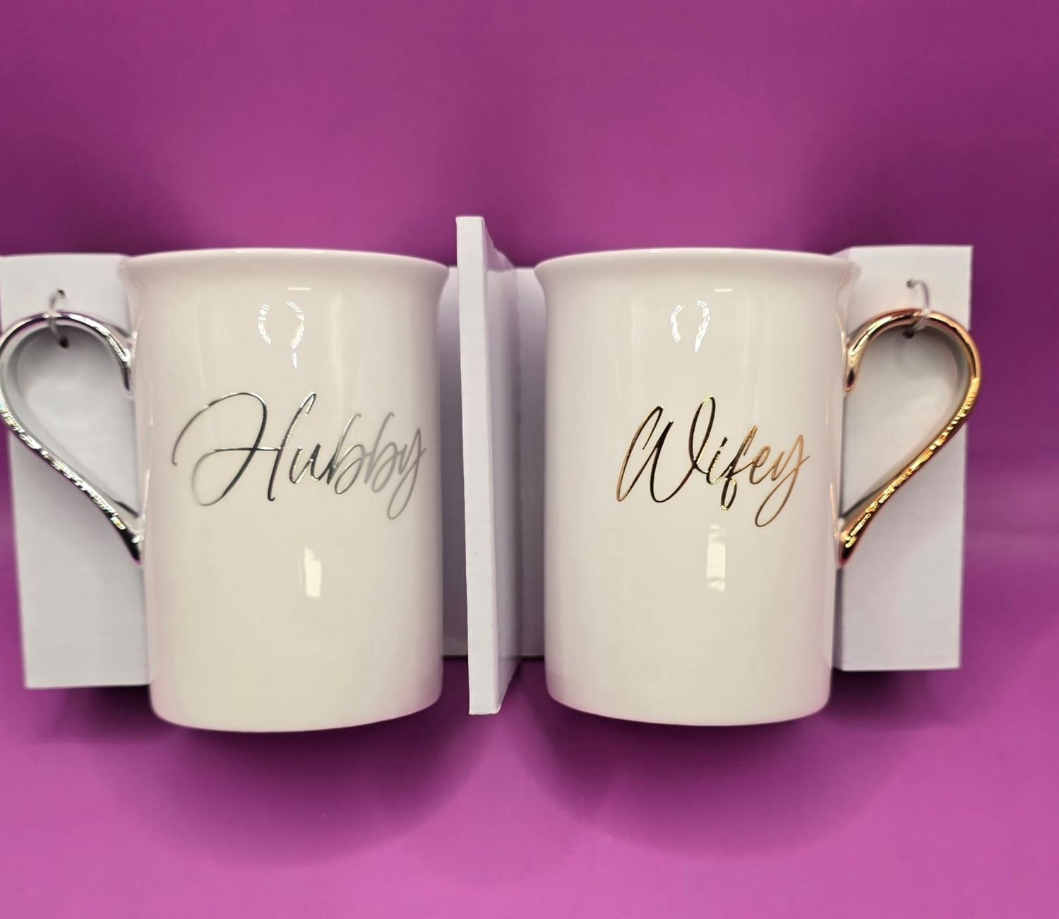 &quot;Hubby &amp; Wifey&quot; Mug Set
