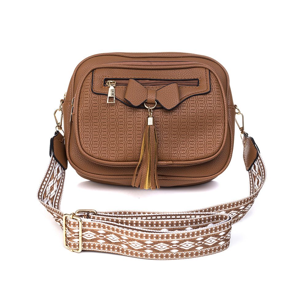 Crossbody Bag-Brown