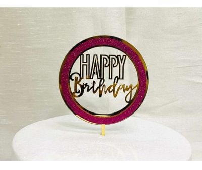 "Happy Birthday" Cake Topper