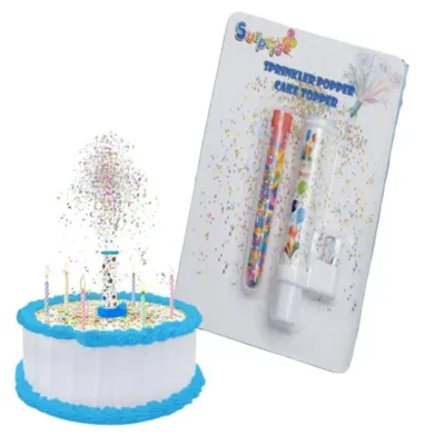 Musical Sprinkler Popper Cake Topper