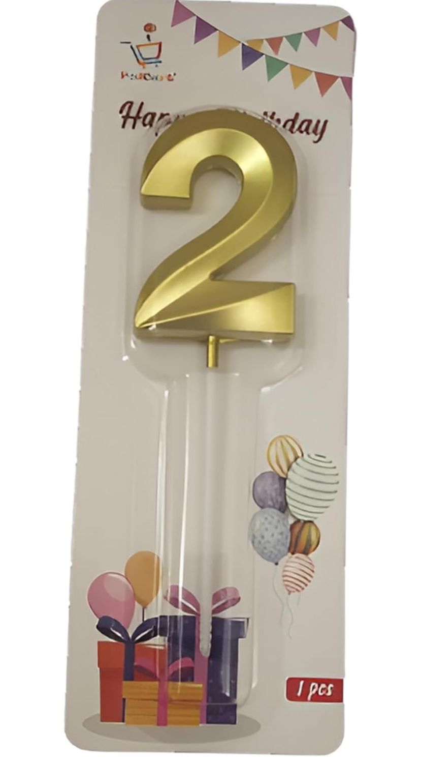 Number 2 Golden Candle