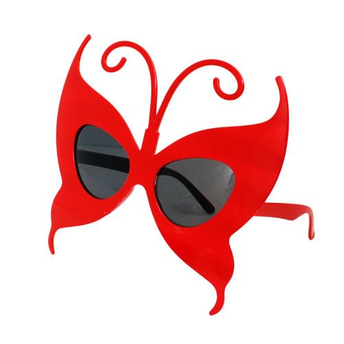 Red Butterfly Party Sunglasses