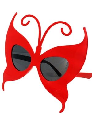 Red Butterfly Party Sunglasses