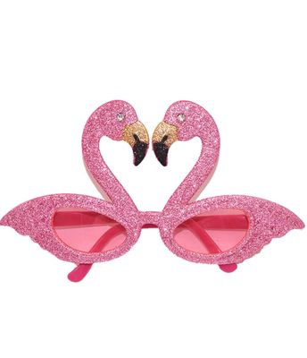 Flamingo Glitter Party Sunglasses