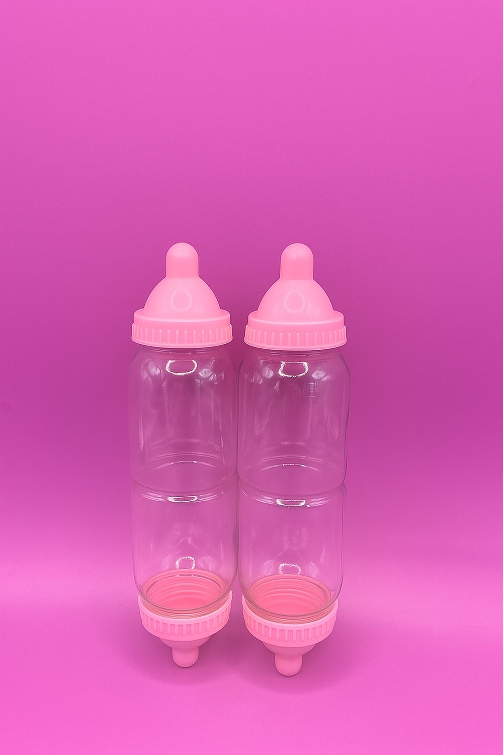 Pink Baby Bottles 4pc Pack