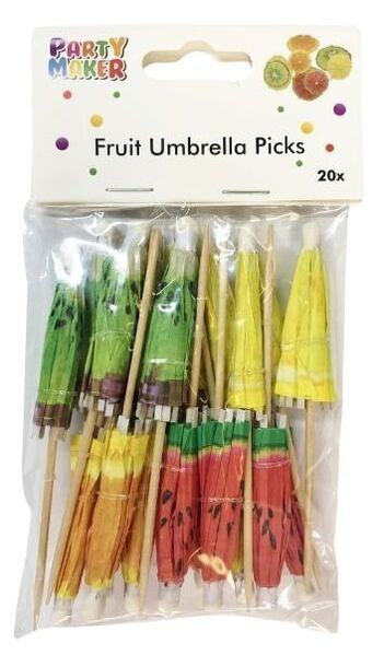Fruit Umbrella Picks Pc-20