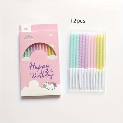 Multicolour Spiral Candle