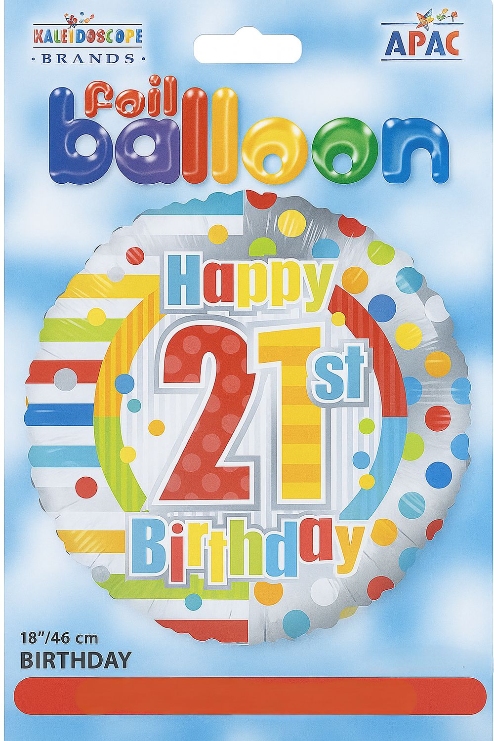 &quot;21st Happy Birthday&quot; Foil Balloon