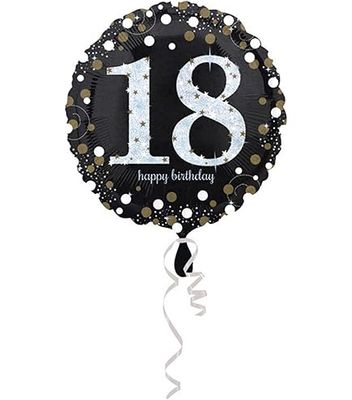 "18 Happy Birthday" Foil Balloon