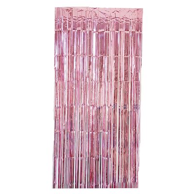 Foil Curtain-Baby Pink
