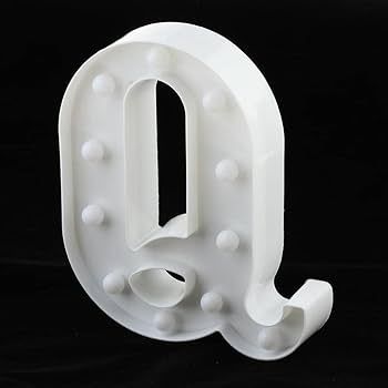 White LED Marquee Light – Letter Q