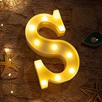 White LED Marquee Light – Letter S