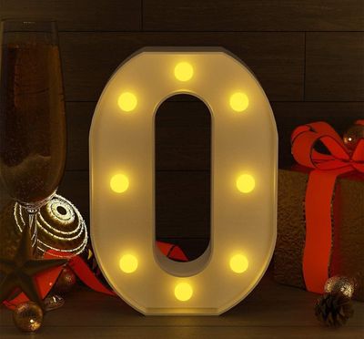 White LED Marquee Light – Letter O