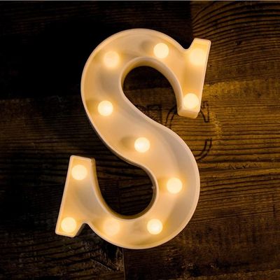 White LED Marquee Light – Letter S