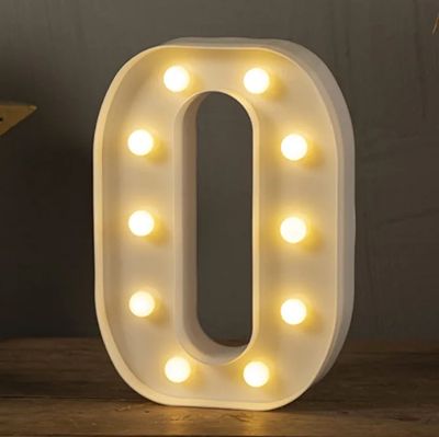 White LED Marquee Light – Letter O