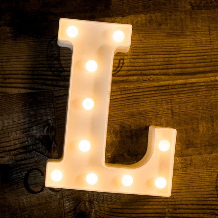 White LED Marquee Light – Letter L