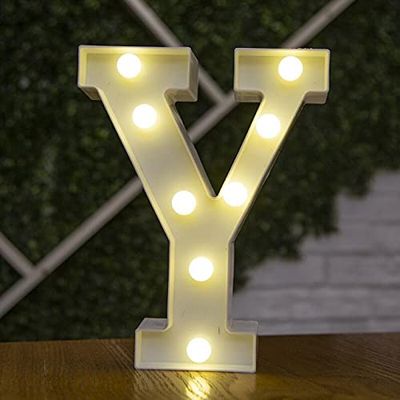 White LED Marquee Light – Letter Y
