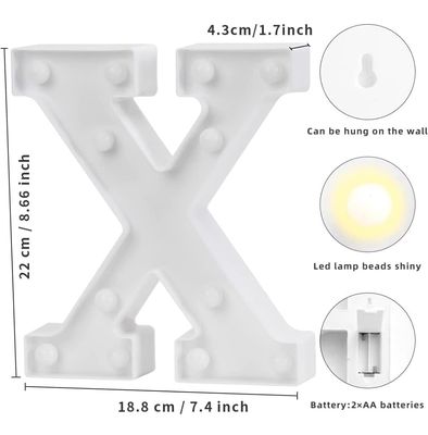 White LED Marquee Light – Letter X