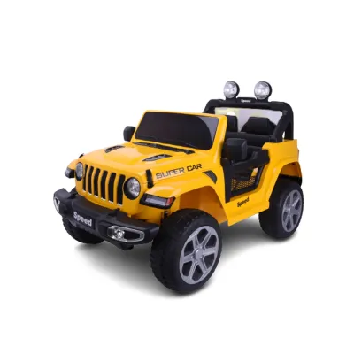 12V 4WD Jeep Ride On Car With Parental Remote - Yellow