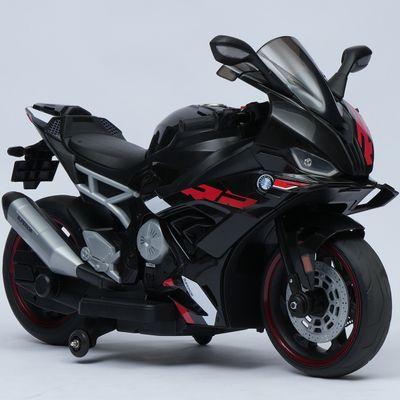 24V Large Electric Ride-on Motorcycle for kids - Black