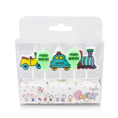 Train Car Happy Birthday Candle