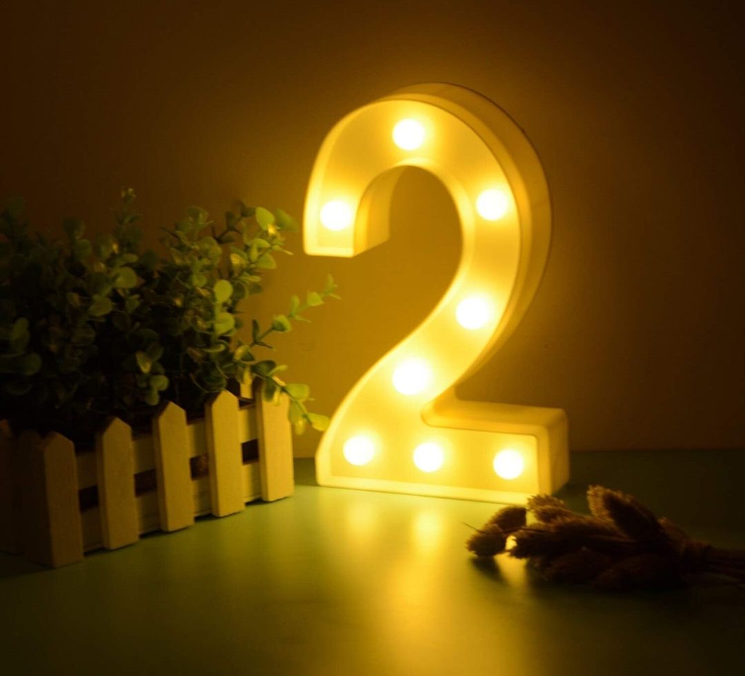 White LED Marquee Light – Number 2