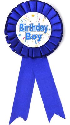 Birthday Girl Ribbon Badge- Dark Blue