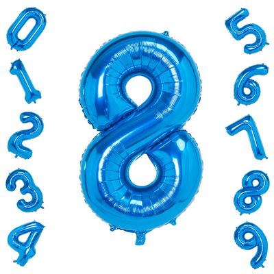 40 Inch Blue Number Balloon