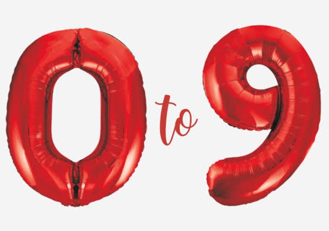 40 Inch Red Number Balloon