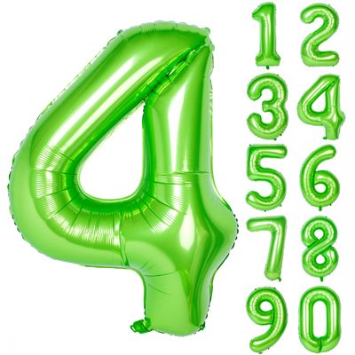 40 Inch Green Number Balloon
