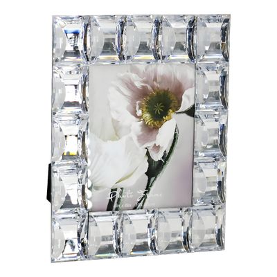 Sparkling Crystal Edge Glass Photo Frame