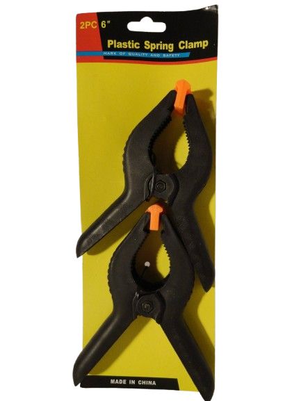 Plastic Spring Clamp 2pc 6&quot;